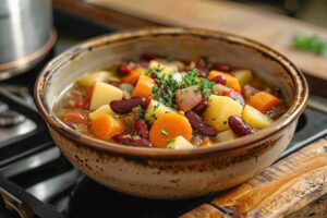 Recette facile et rapide de soupe aux légumes maison : délicieuse soupe traditionnelle pour l'hiver