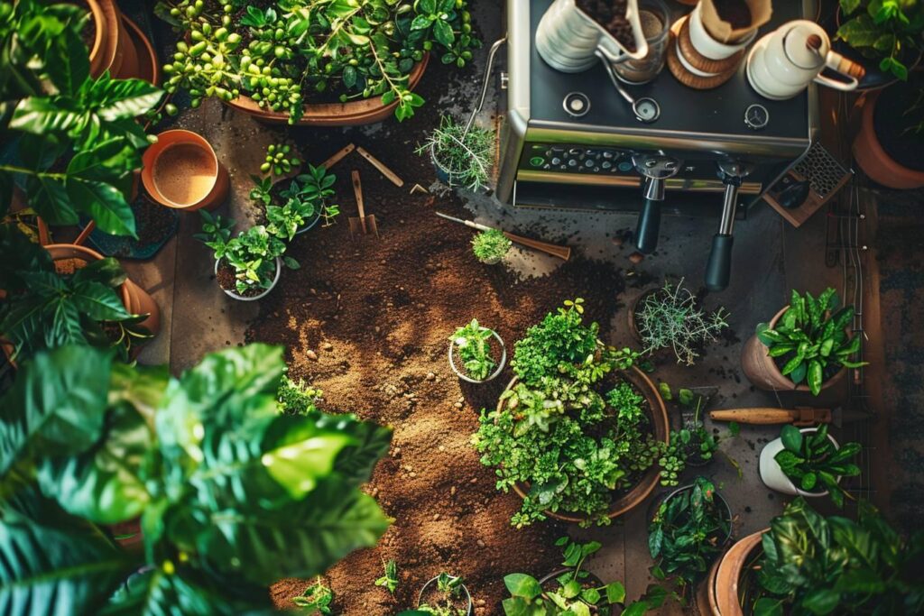 Marc de café pour les plantes : bienfaits et utilisations au jardin et à la maison