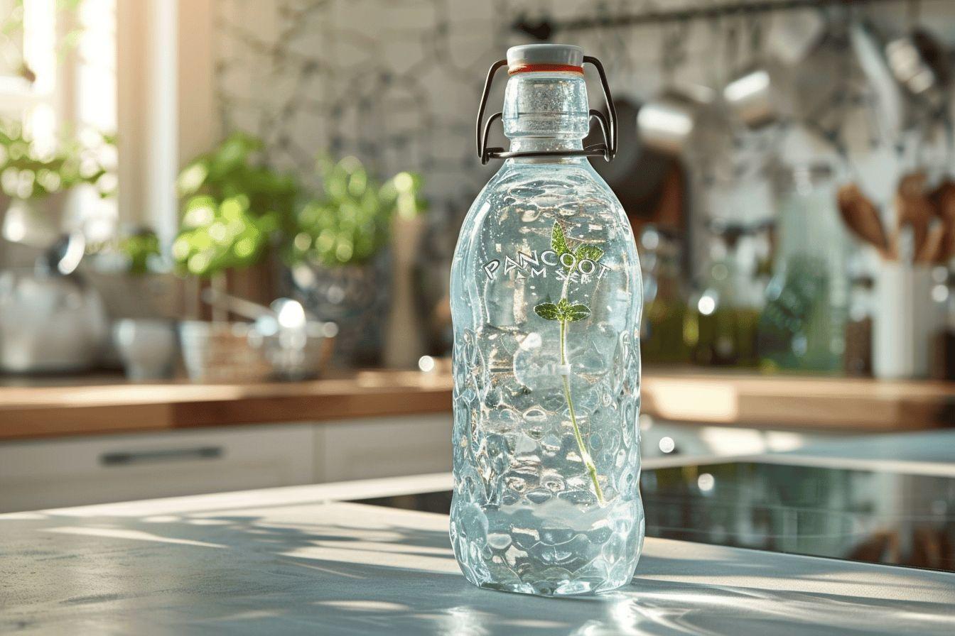 Bouteille d'eau minérale en verre : plate ou gazeuse, luxe et qualité pour votre consommation