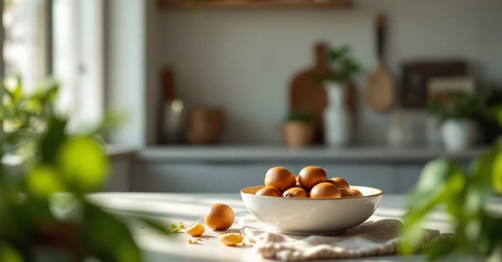 Butternut entière et coupée en deux révélant sa chair orangée, bienfaits santé