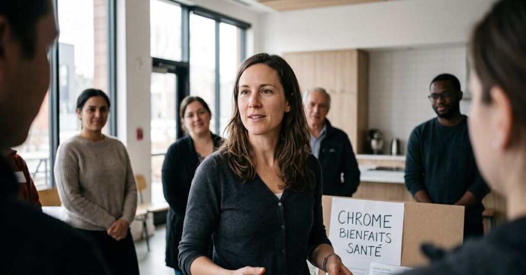 Chrome oligoélément bienfaits santé : aliments riches en chrome pour équilibre glycémique