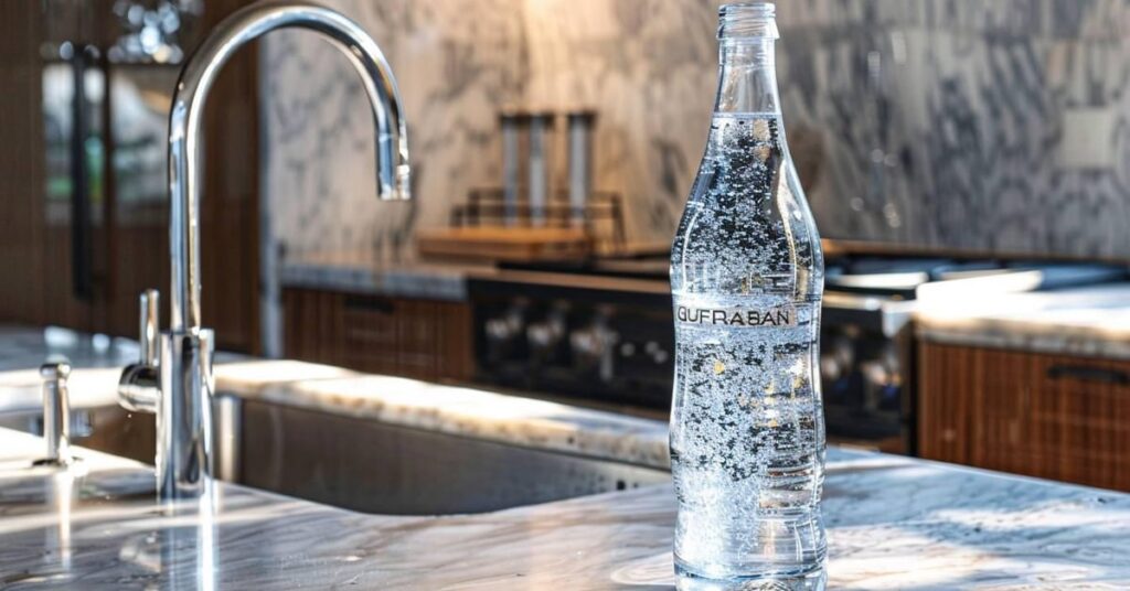 Eau bouteille verre livraison deau plate petillante minerale luxe maison feature